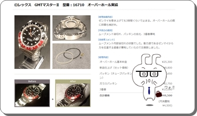 オーバーホール事例ＧMTマスターⅡ